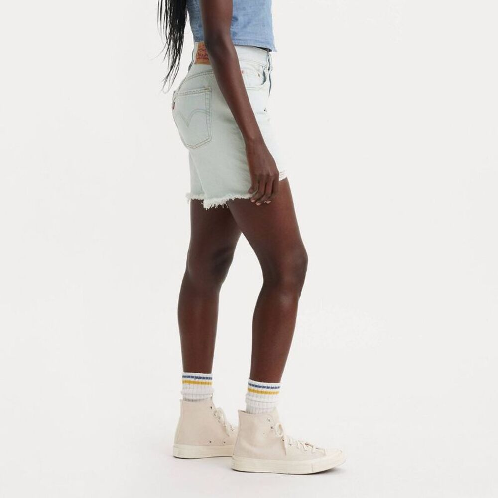 Open Box - Levi's -  Women's 501 Mid-Thigh Shorts - Fade Off 26 Fade Off - Picture 2 of 3